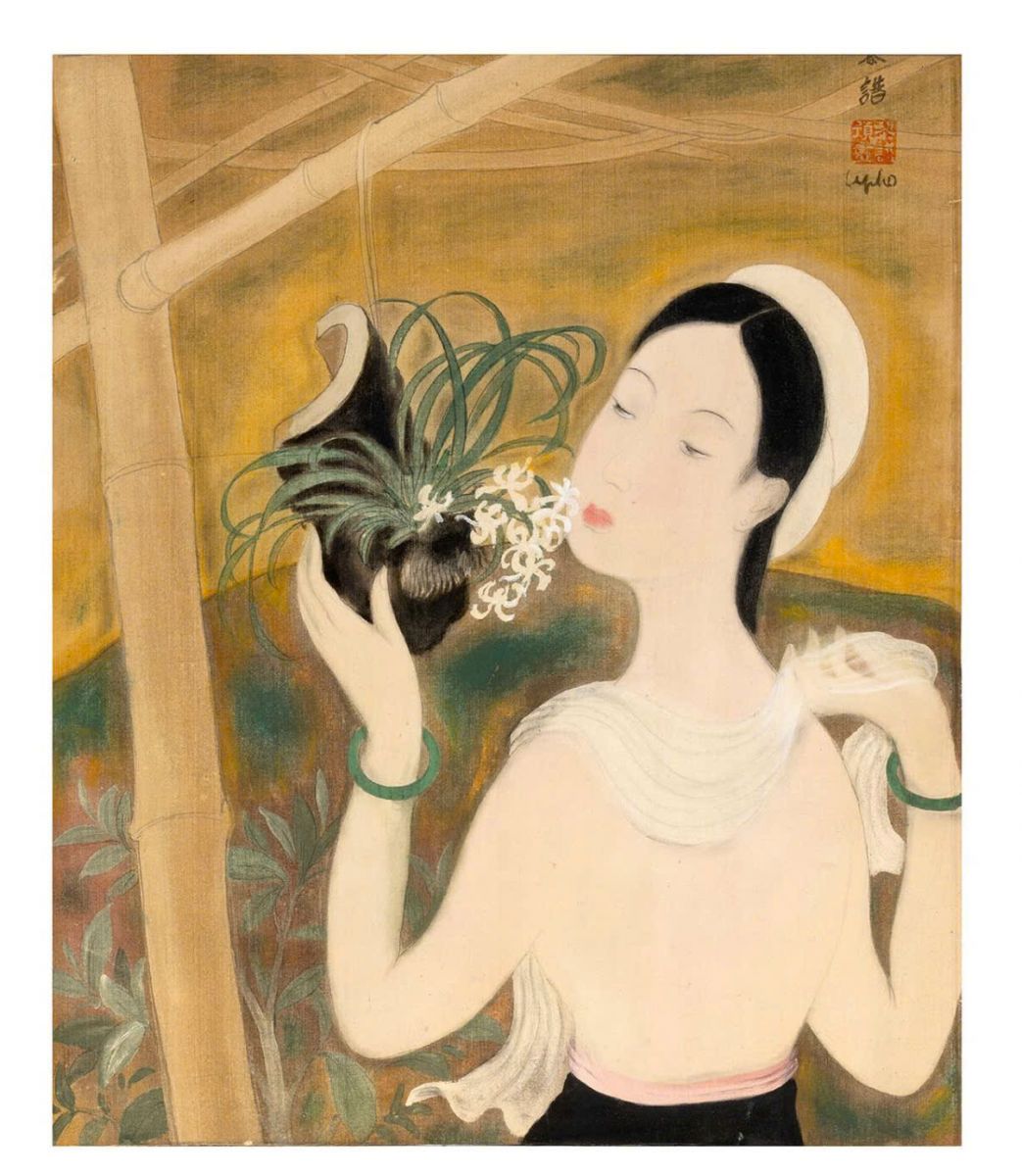 SẮP DIỄN RA ĐẤU GIÁ – LÊ PHỔ (1907–2001), JEUNE FILLE AUX ORCHIDÉES, KHOẢNG 1942