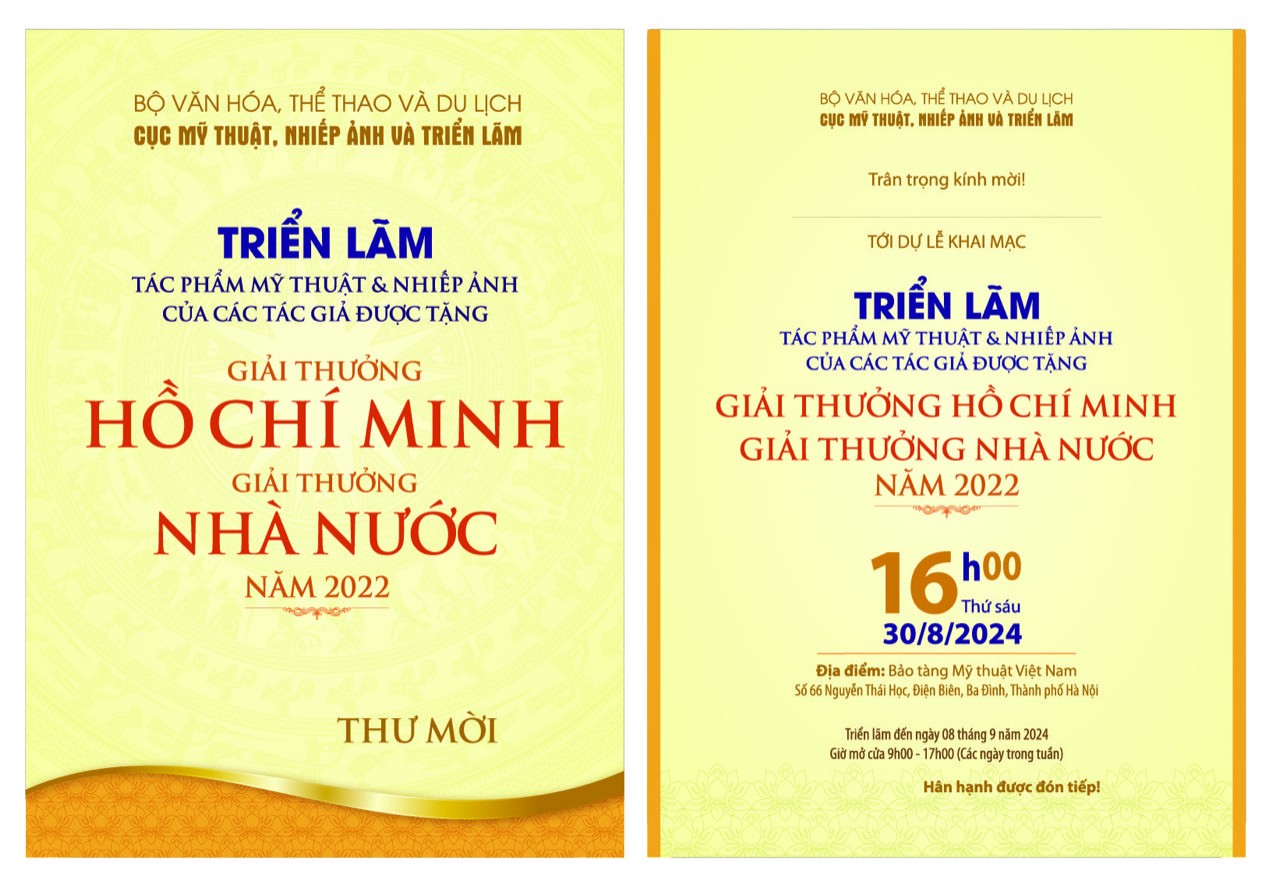 Triển lãm “Tác phẩm Mỹ thuật và Nhiếp ảnh của các tác giả được tặng Giải thưởng Hồ Chí Minh, Giải thưởng Nhà nước năm 2022”