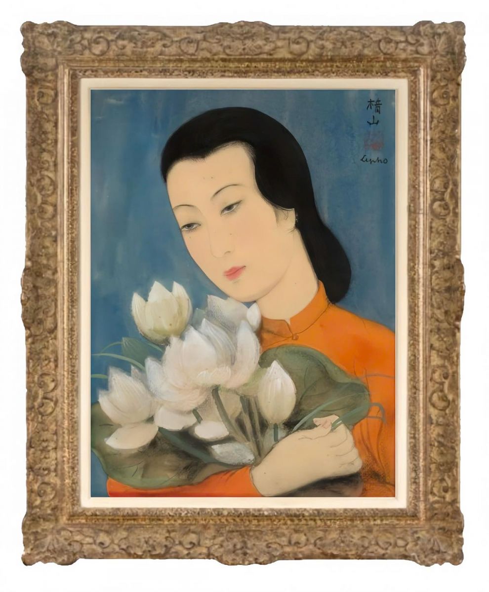 LÊ PHỔ – “JEUNE FEMME AUX FLEURS DE LOTUS” LÊ PHỔ – “JEUNE FEMME AUX FLEURS DE LOTUS”
