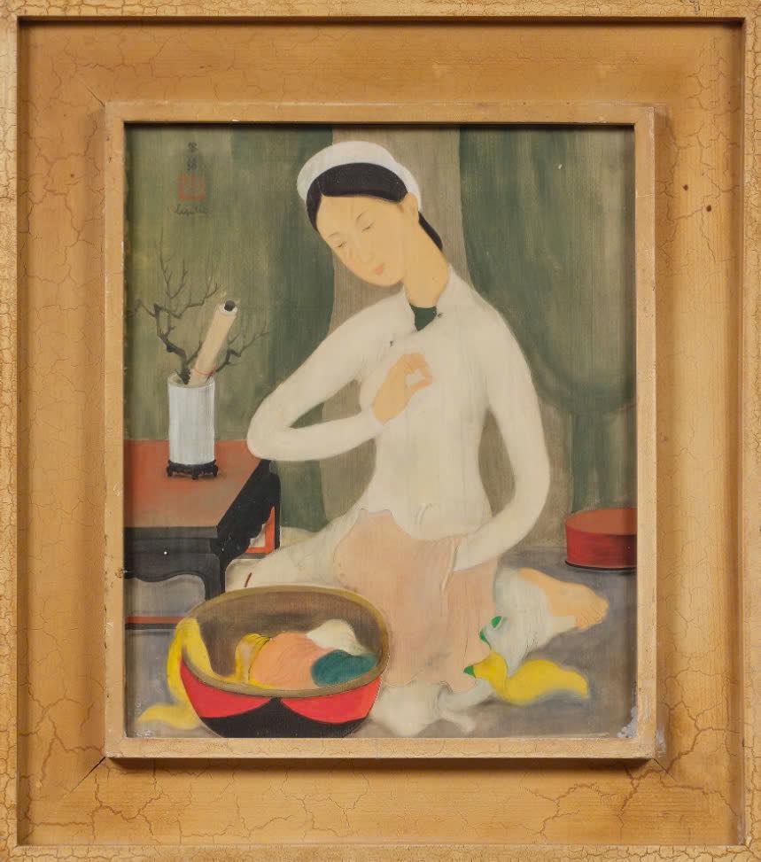 LÊ PHỔ – THIẾU NỮ KHÂU VÁ: NÉT ĐẸP TĨNH LẶNG VÀ AN HÒA LÊ PHỔ – THIẾU NỮ KHÂU VÁ: NÉT ĐẸP TĨNH LẶNG VÀ AN HÒA