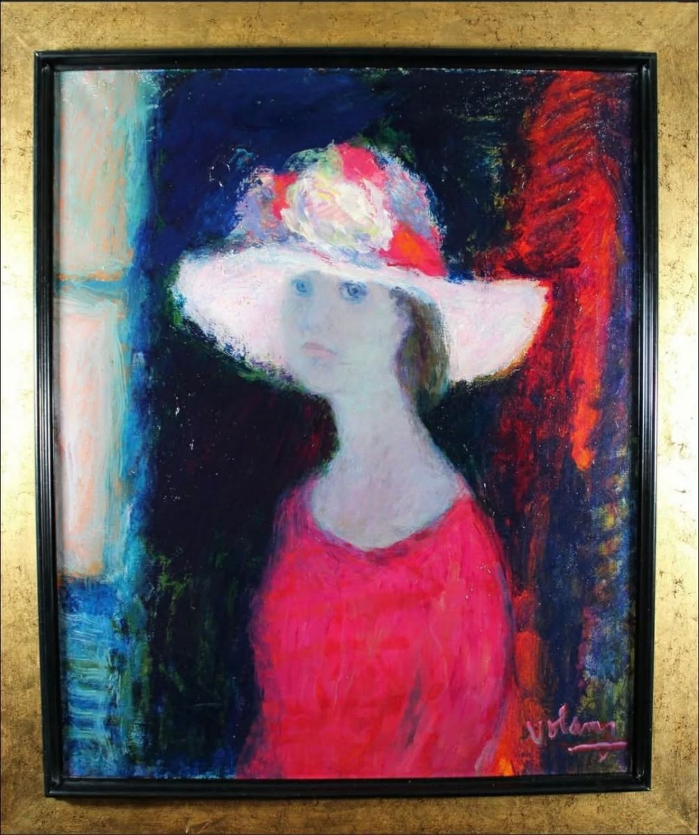 JEAN VOLANG (1921–2005) – “La Capeline Rose” và dấu ấn của một hoạ sĩ chân dung Pháp thế kỷ XX