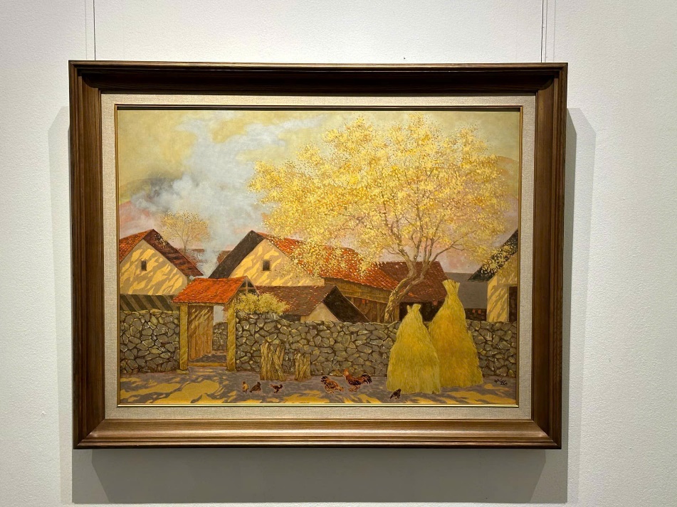 A painting in a frameDescription automatically generated