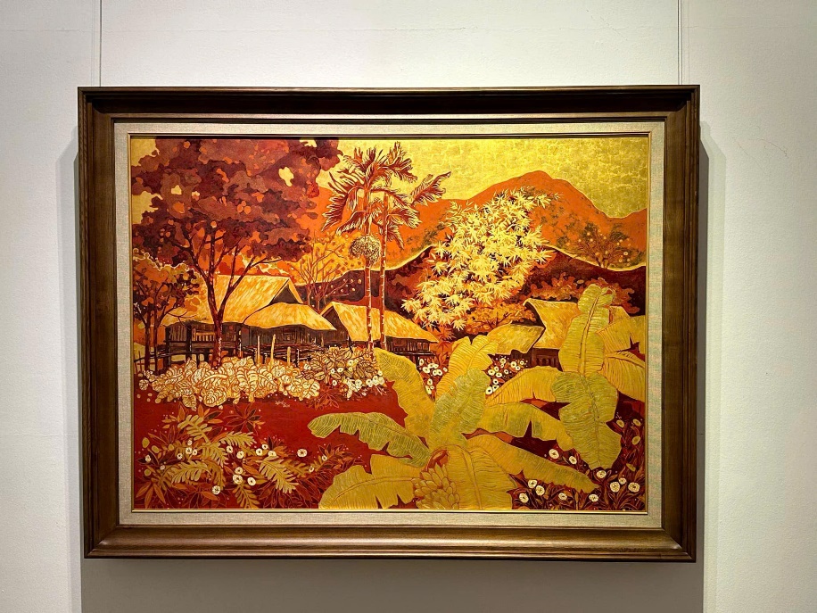 A painting on a wallDescription automatically generated